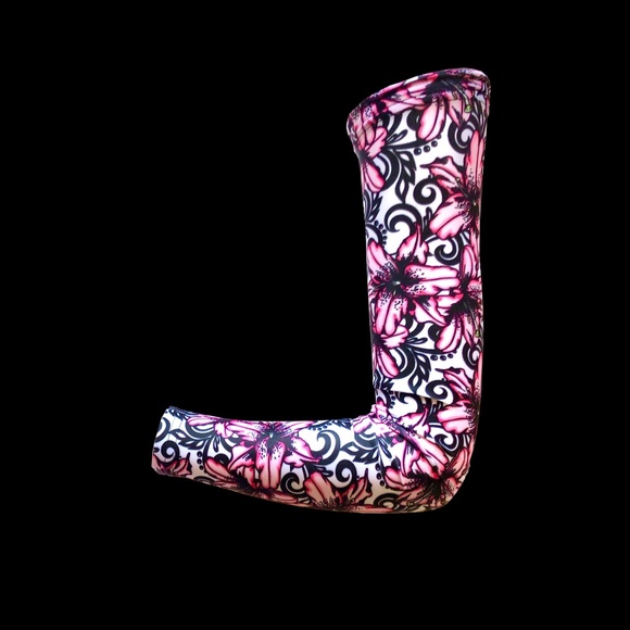 Lilly Print Arm Sleeves / Arm Warmers /Sun Sleeves - Picture 3 of 9